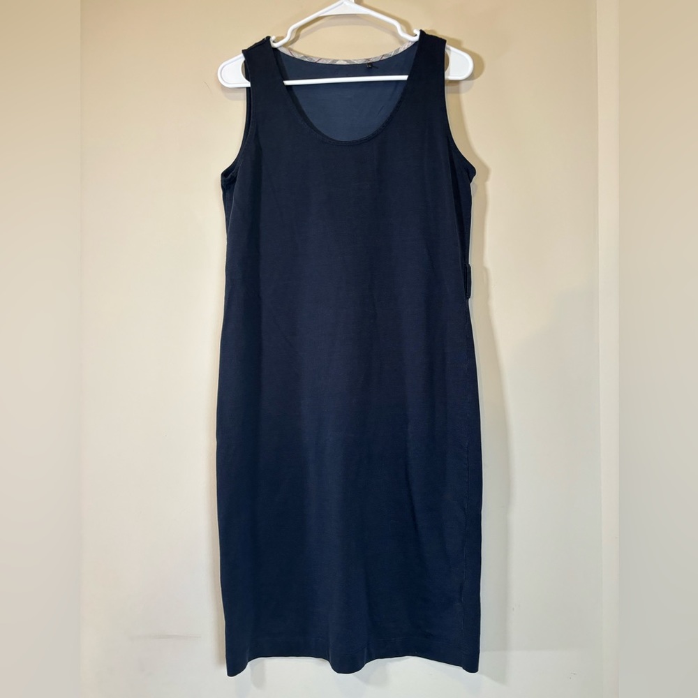 Barbour Heriot Dress‎ Navy (missing Belt) womens large